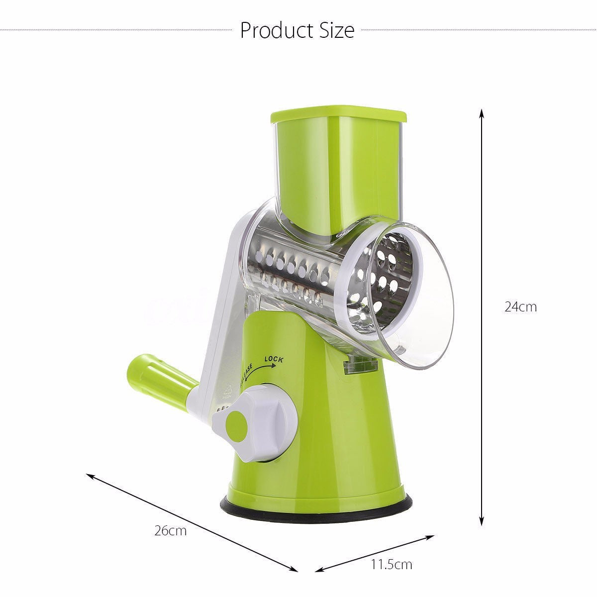 Mandoline Multifonction à Manivelle – Coupe Légumes Rapide et Sécurisée