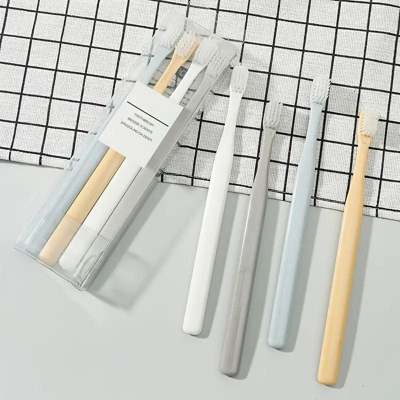 Brosse à Dents Manuelle à Poils Souples (Lot de 4)