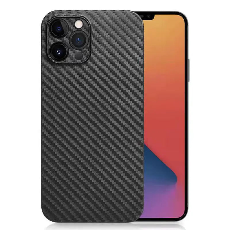 Coque Ultra-Mince Motif Fibre de Carbone pour IPhone