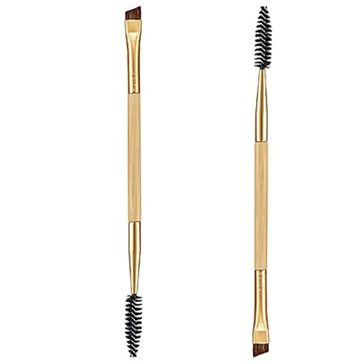 Brosse à Sourcils Double Embout en Bambou avec Peigne