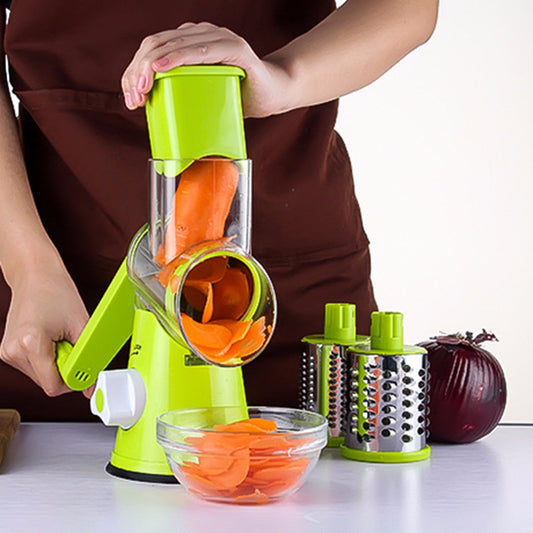 Mandoline Multifonction à Manivelle – Coupe Légumes Rapide et Sécurisée