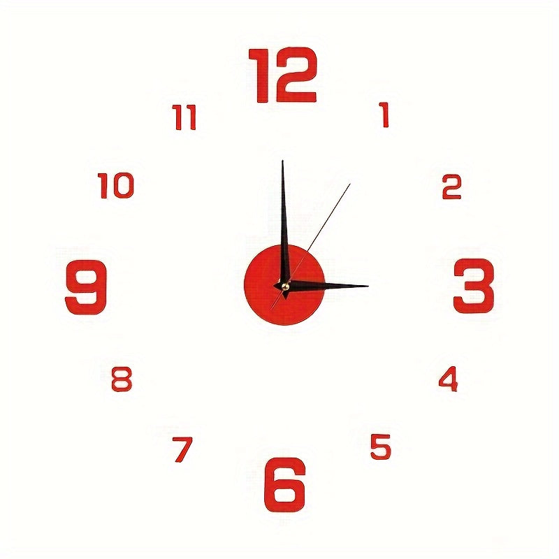 Horloge Murale Silencieuse au Style Nordique – Installation Sans Perçage, Finition Soignée, Décoration Moderne pour Salon