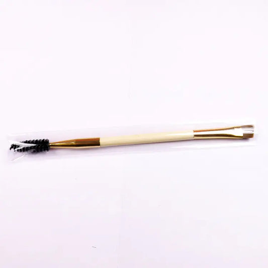 Brosse à Sourcils Double Embout en Bambou avec Peigne
