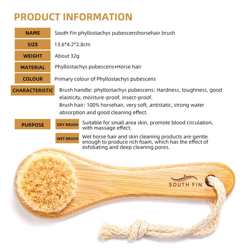 Brosse de nettoyage en bambou écologique 1Pc