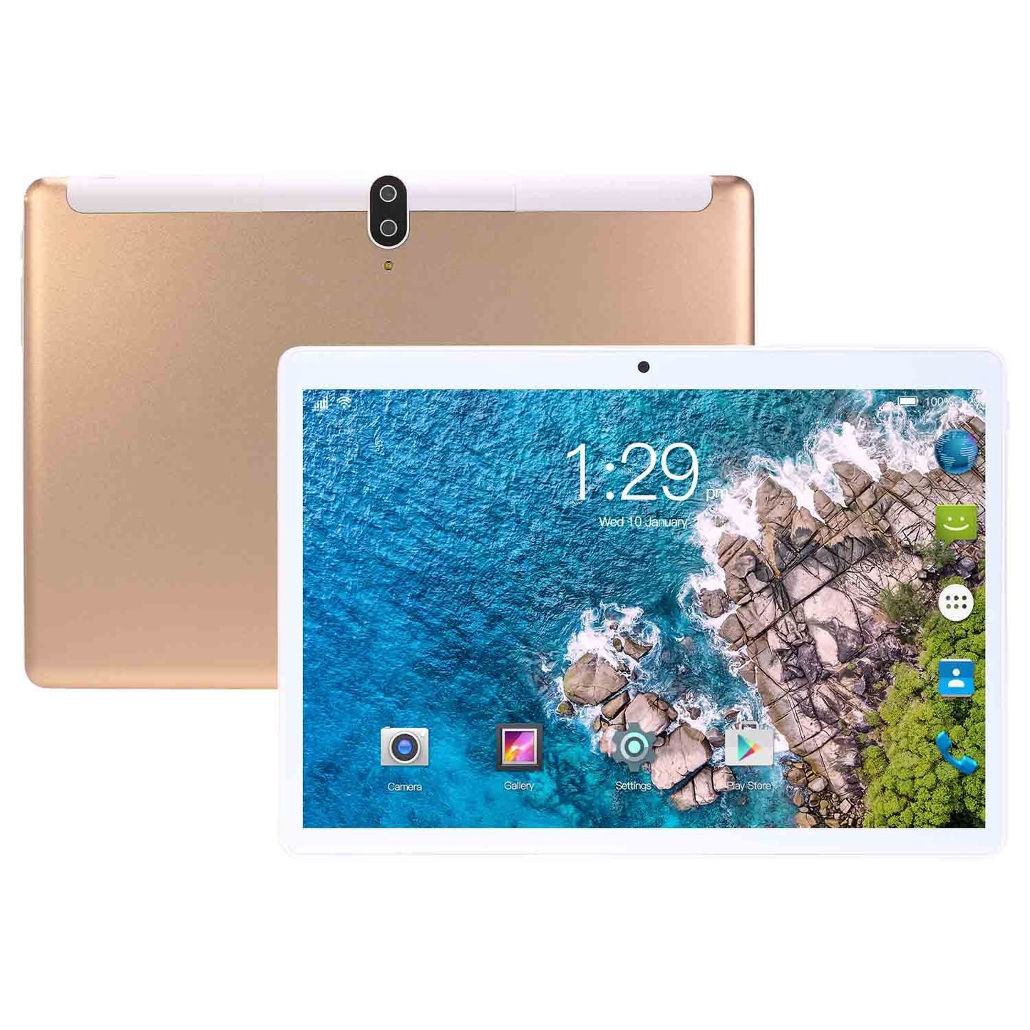 Tablette Android 10.1 pouces 8 cœurs - 8Go RAM, 128Go Stockage