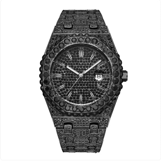 Montre Homme de Luxe Quartz – Design Octogonal, Étanche & Élégante