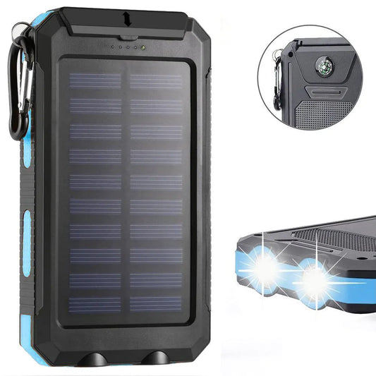 Power Bank Solaire 20 000 mAh - Énergie Portable Durable