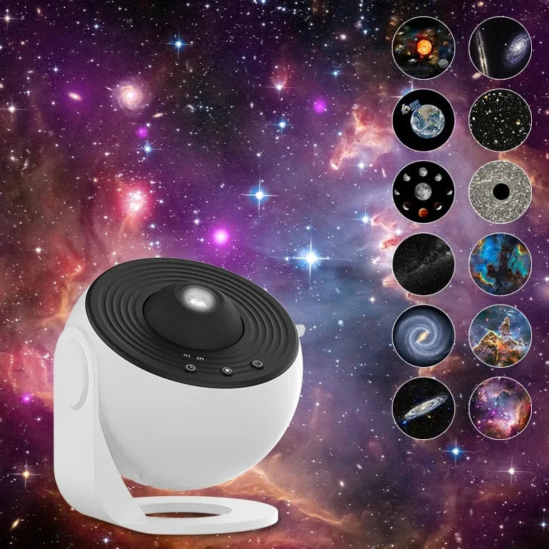 Projecteur Galaxy LED Rotatif 360° – Lampe Planétarium Ciel Étoilé pour Chambre & Enfants