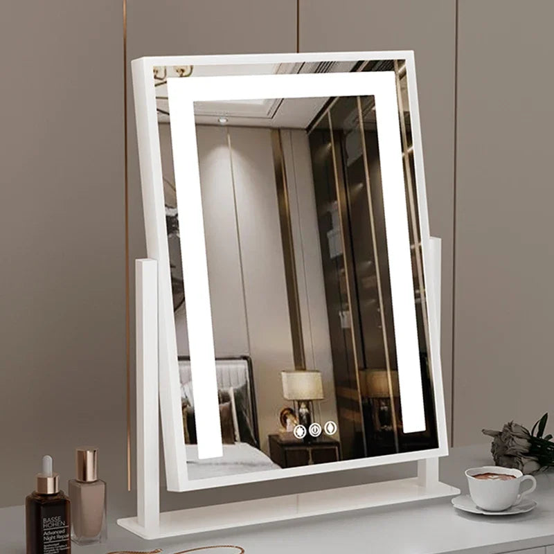 Miroir sur Pied Grand Format avec Éclairage – Miroir Complet pour Chambre et Salon, Design Autoportant