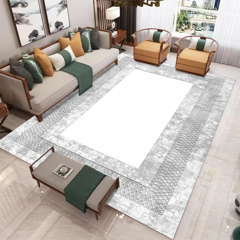 Tapis Géométrique Nordic Luxe – Grand Tapis Moderne pour Salon, Chambre & Espace Canapé