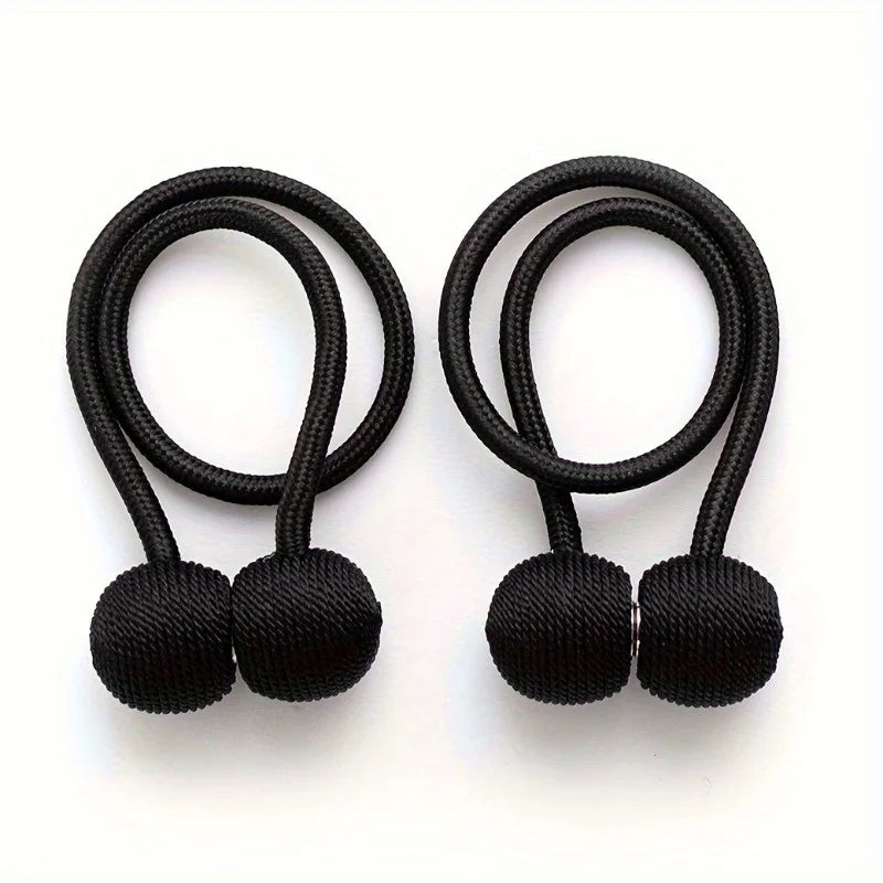 Magnetic Curtain Tiebacks – Headphone Design, Set of 2, Decorative Curtain Accessories