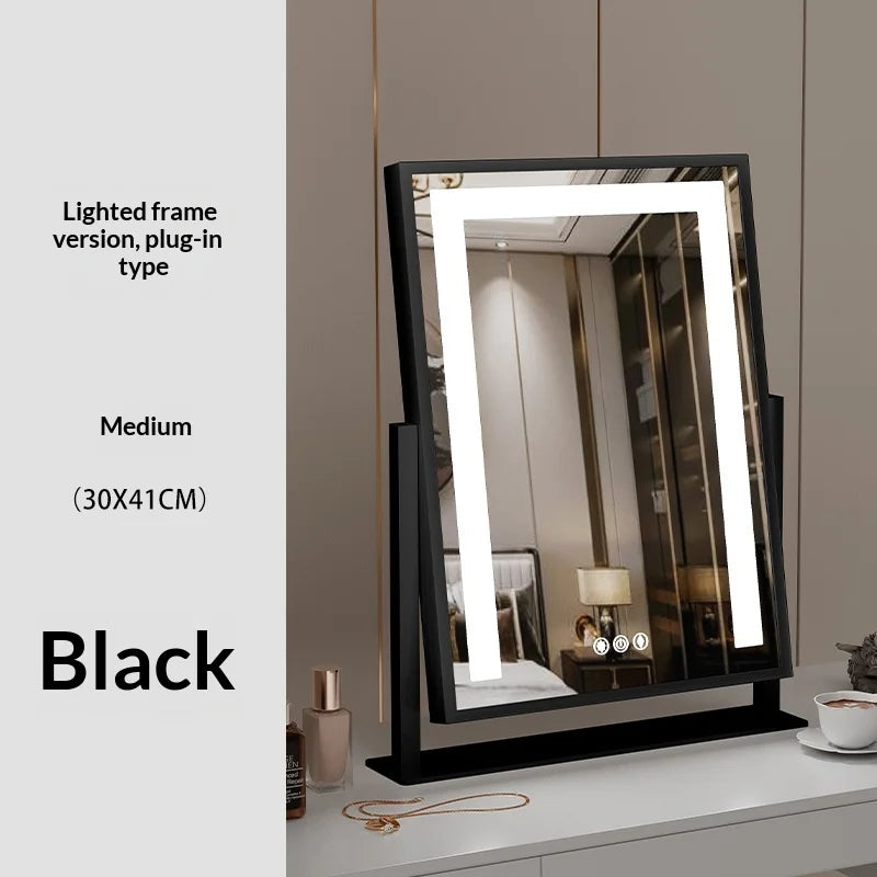 Miroir sur Pied Grand Format avec Éclairage – Miroir Complet pour Chambre et Salon, Design Autoportant