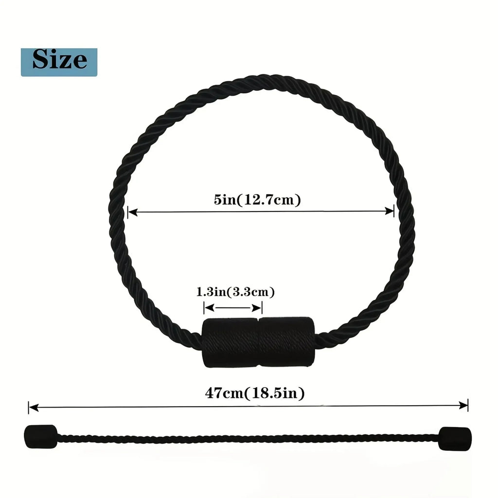 Elegant Magnetic Curtain Tieback – Modern, Drill-Free Installation