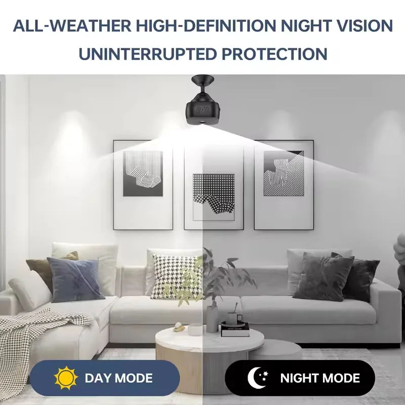 Caméra de Sécurité Wi-Fi HD – Vision Nocturne Couleur & Détection de Mouvement