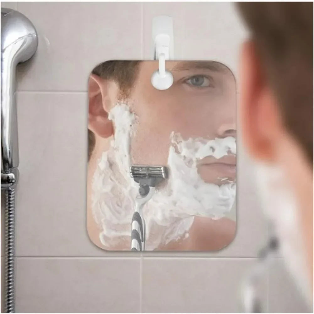 Miroir Acrylique Portable avec Ventouse – Salle de Bain, Rasage et Maquillage