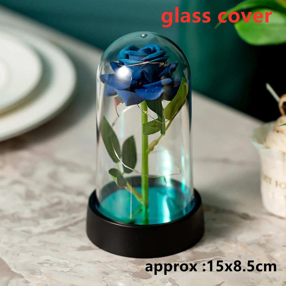 Rose LED Galaxy (1 Pièce) – Fleur Artificielle Élégante, Déco Mariage & Cadeau Saint-Valentin / Fête des Mères