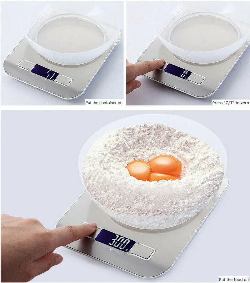 Balance de Cuisine Numérique Précise 1g – Écran LCD & Capacité 5/10 kg