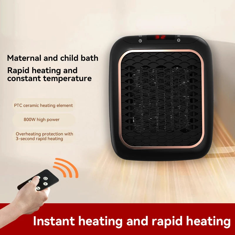 Chauffage Électrique Mural 1200 W – Chauffage Rapide PTC avec Télécommande & Minuterie