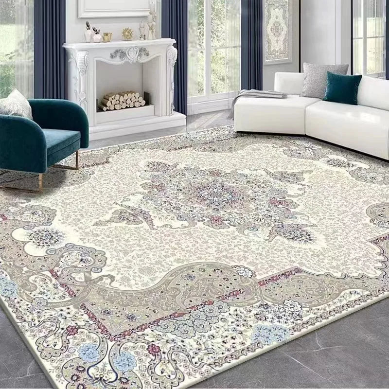 Tapis Persan Luxe VIKAMA – Style Bohème Ethnique, Élégant pour Salon & Chambre