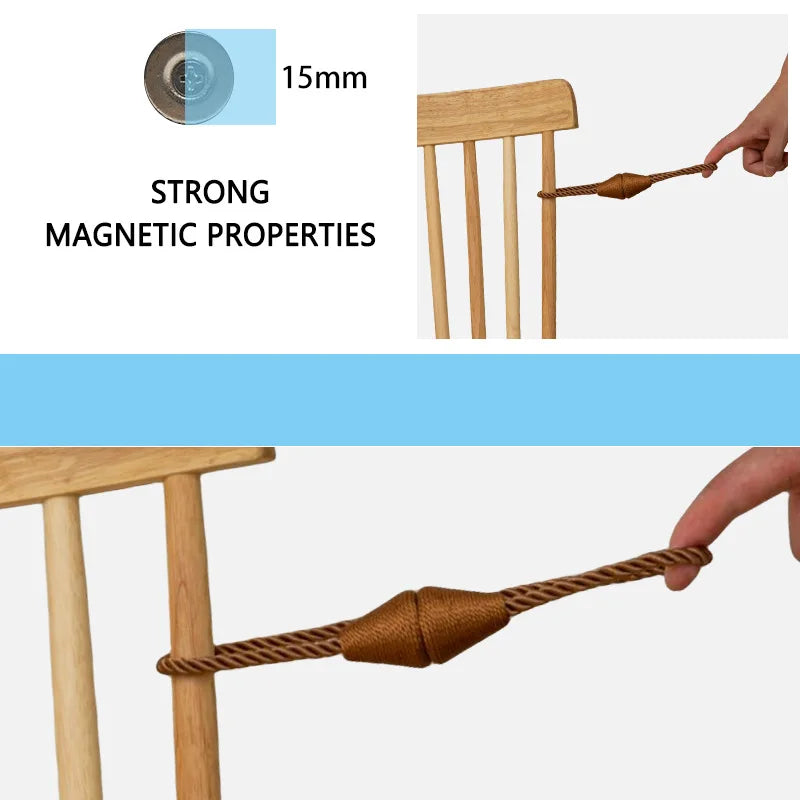 Embrasse de Rideau Magnétique Conique – Style Européen Élégant et Maintien Puissant