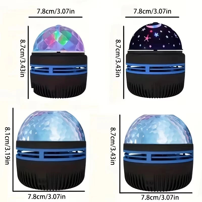 Projecteur Galaxy 7 Couleurs – Effet Océan & Étoiles, Veilleuse Décorative pour Chambre