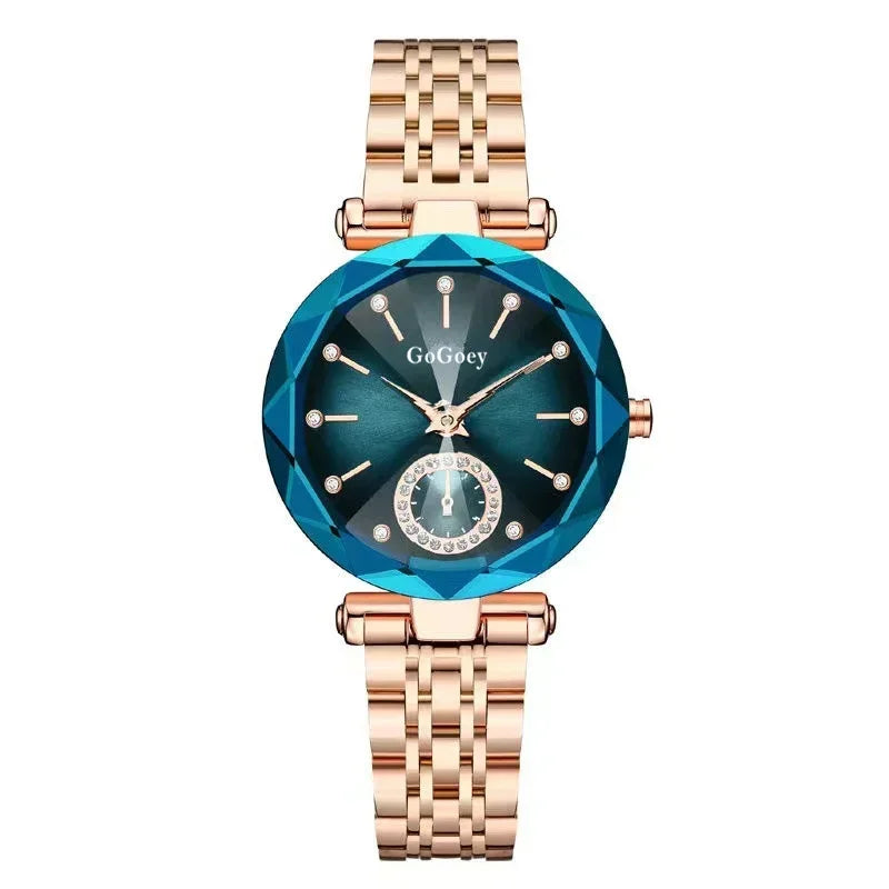 Montre Femme Luxe 2026 – Bracelet Acier & Mouvement Quartz, Style Élégant Cadeau