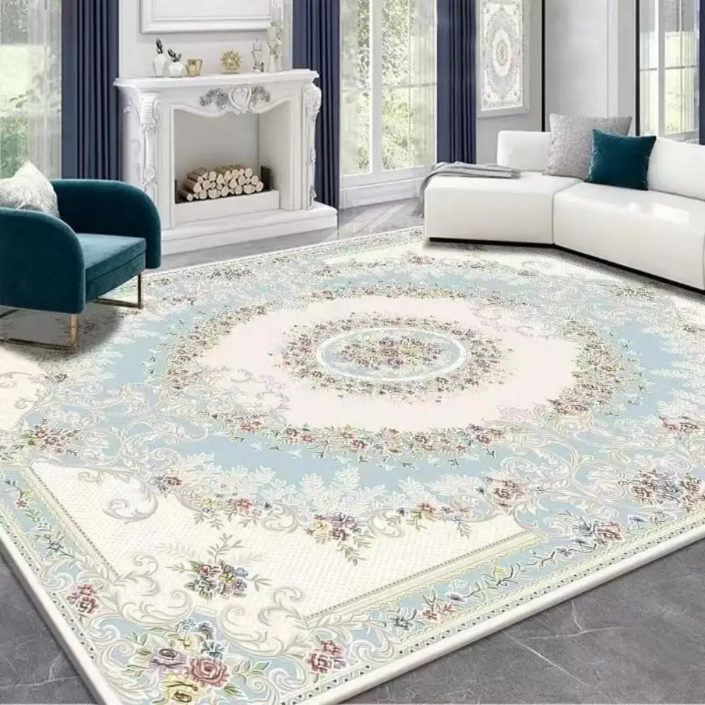 Tapis Persan Luxe VIKAMA – Style Bohème Ethnique, Élégant pour Salon & Chambre