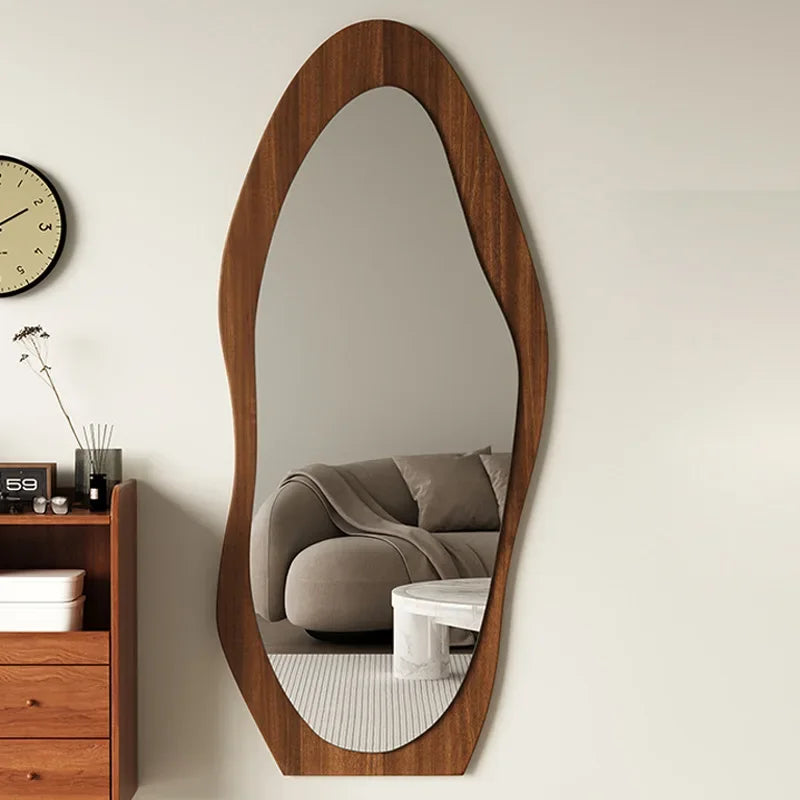 Miroir sur Pied et Mural en Bois de Mangue – Grande Taille, Pleine Longueur, Style Vintage pour Chambre et Salon