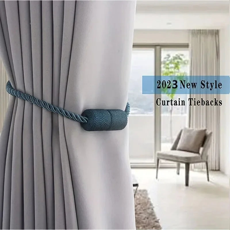 Elegant Magnetic Curtain Tieback – Modern, Drill-Free Installation