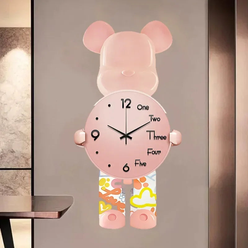 Horloge Murale Géante “Bear” – Design Créatif et Esthétique pour Salon et Salle à Manger
