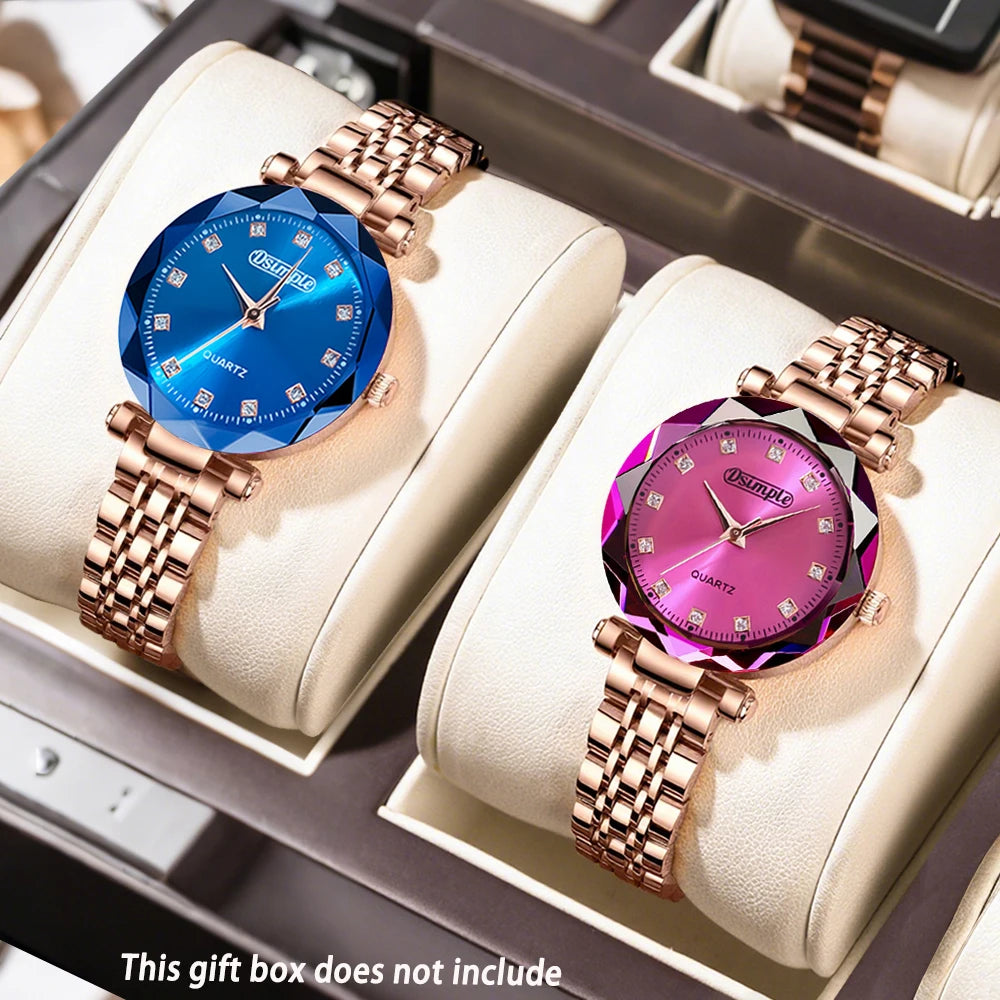 Coffret Montre Femme Élégance Luxe (2 Pièces) – Montre Quartz Chic & Accessoires Mode Soirée