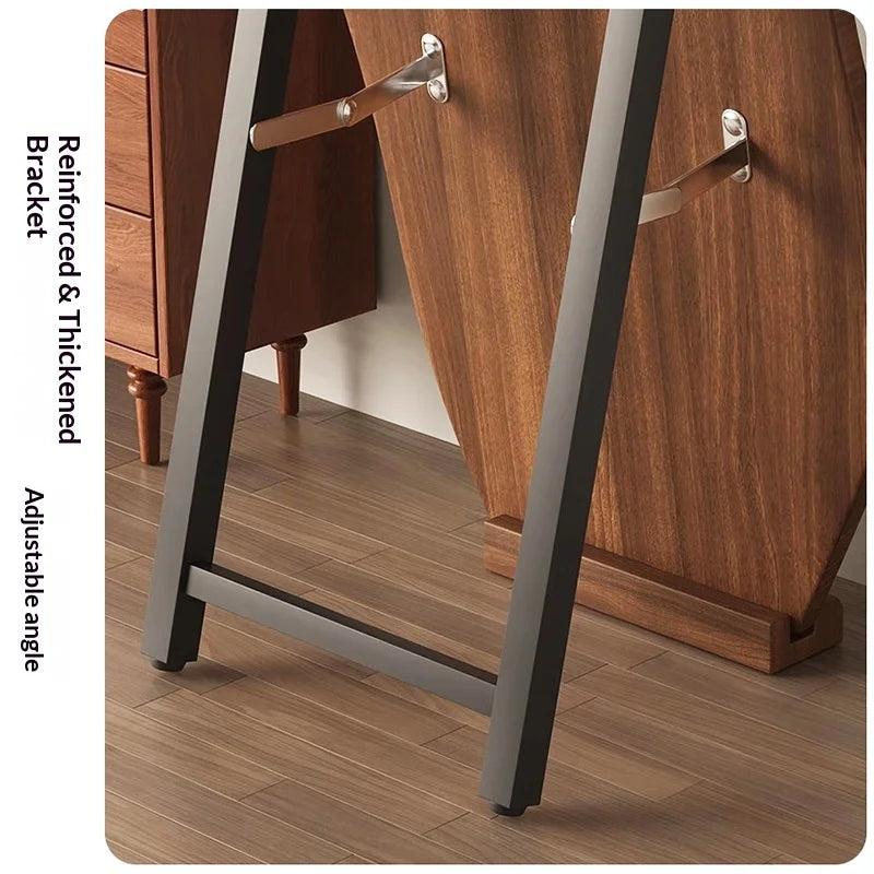 Miroir sur Pied et Mural en Bois de Mangue – Grande Taille, Pleine Longueur, Style Vintage pour Chambre et Salon