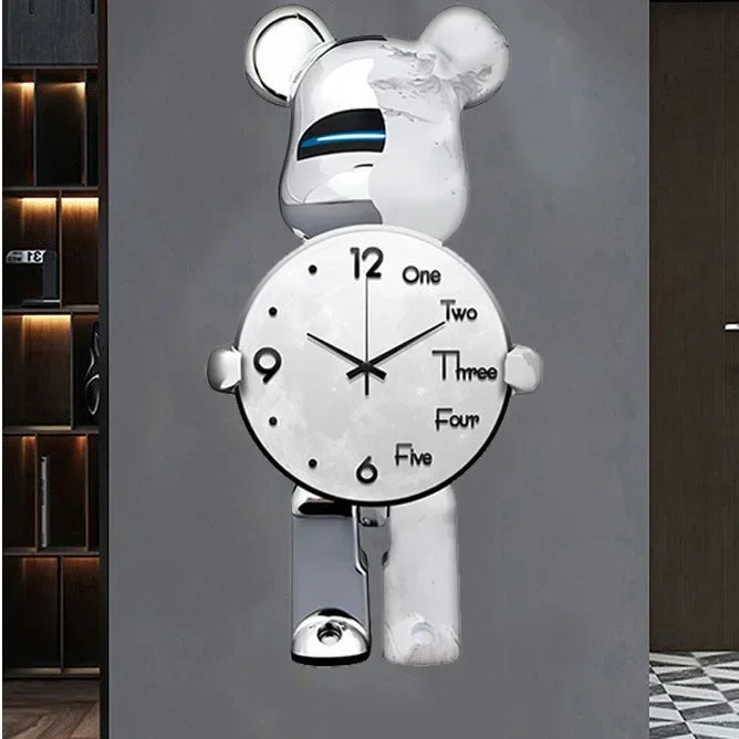 Horloge Murale Géante “Bear” – Design Créatif et Esthétique pour Salon et Salle à Manger
