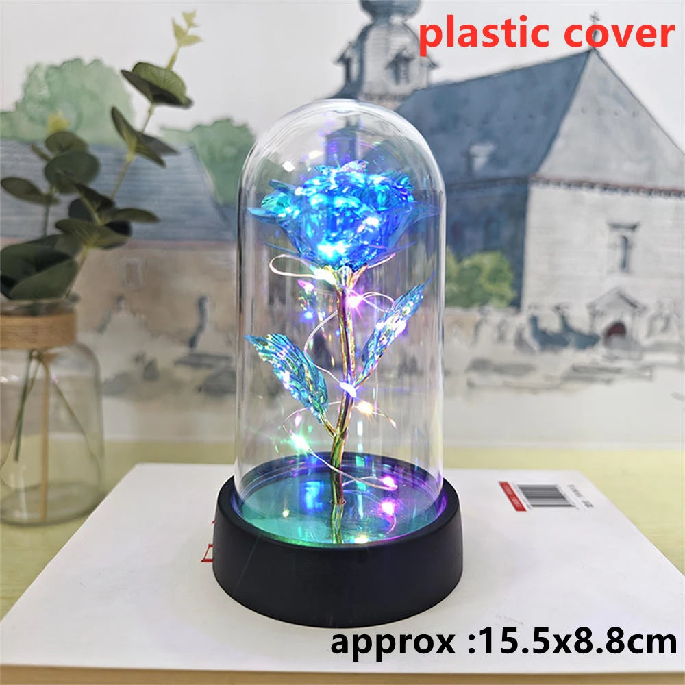 Rose LED Galaxy (1 Pièce) – Fleur Artificielle Élégante, Déco Mariage & Cadeau Saint-Valentin / Fête des Mères