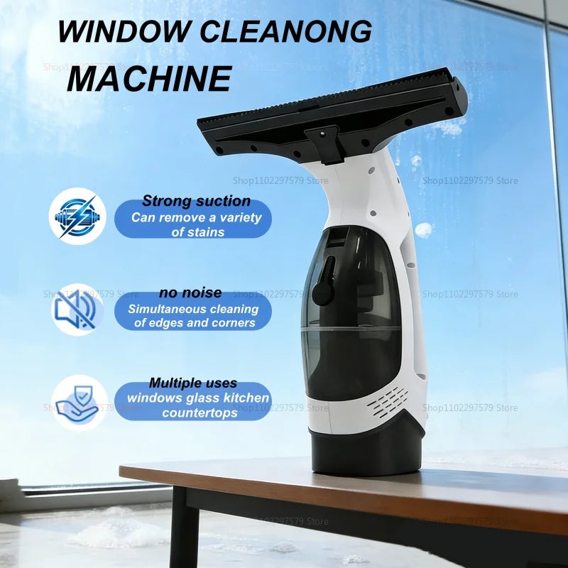 3-in-1 Cordless Window Cleaner – Manual Wiper for Kitchen &amp; Bathroom