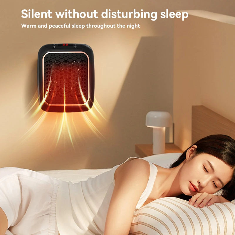 Chauffage Électrique Mural 1200 W – Chauffage Rapide PTC avec Télécommande & Minuterie