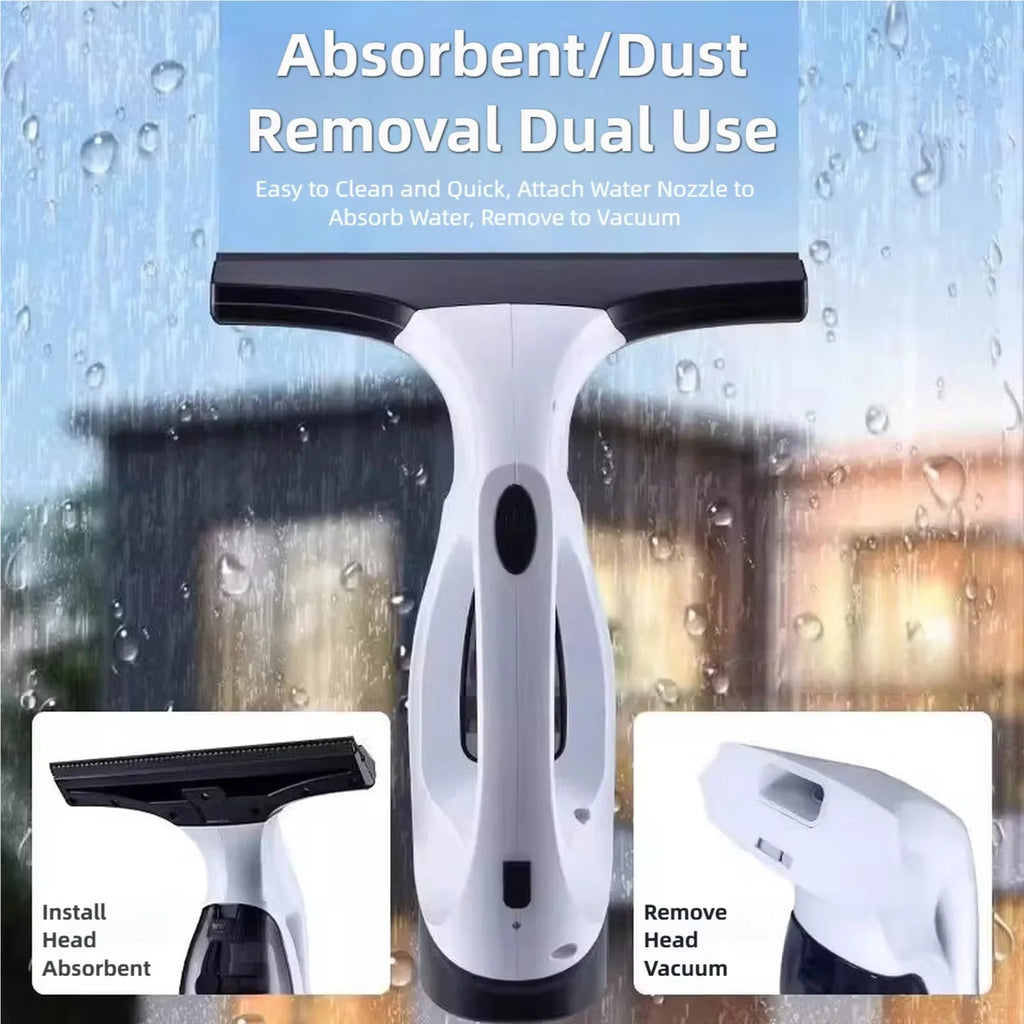 3-in-1 Cordless Window Cleaner – Manual Wiper for Kitchen &amp; Bathroom