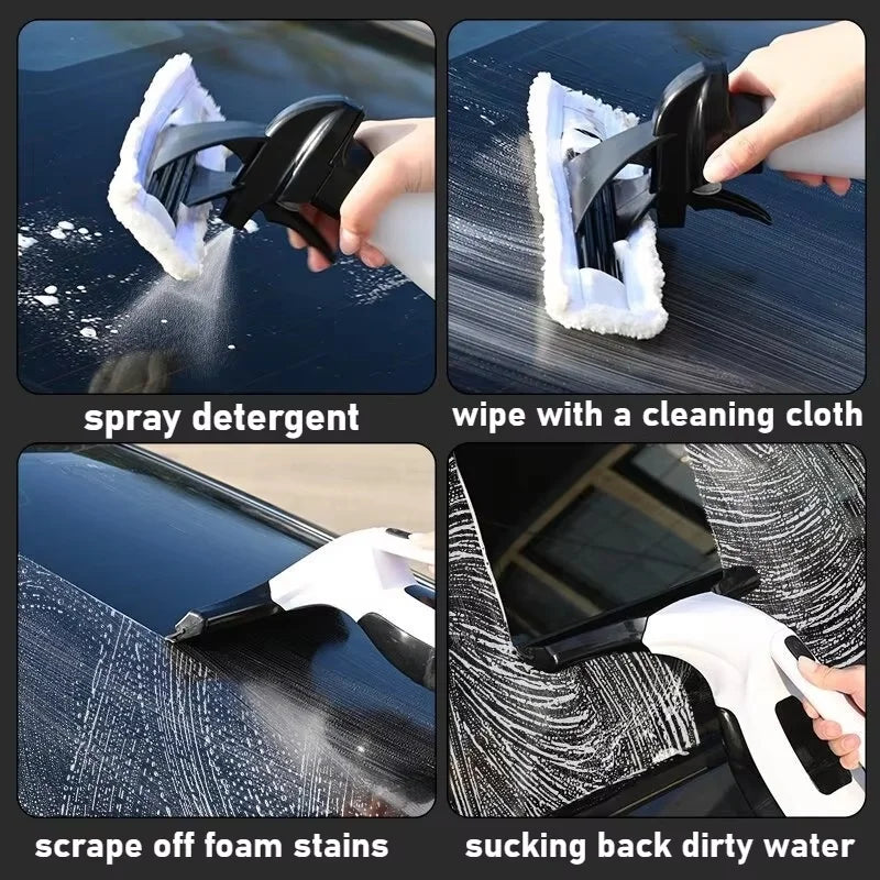 3-in-1 Cordless Window Cleaner – Manual Wiper for Kitchen &amp; Bathroom