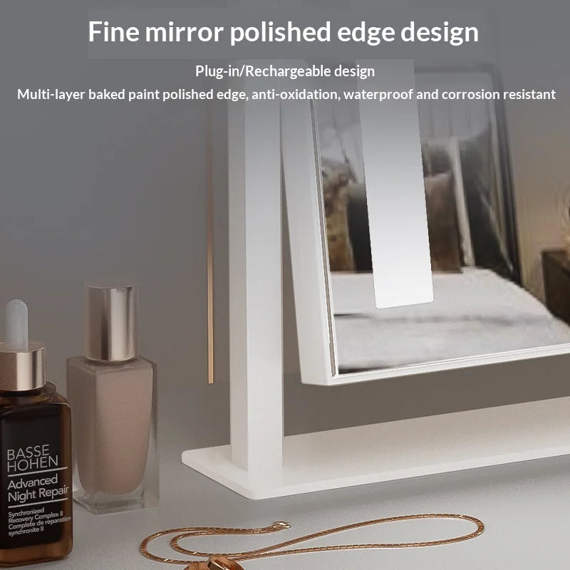 Miroir sur Pied Grand Format avec Éclairage – Miroir Complet pour Chambre et Salon, Design Autoportant