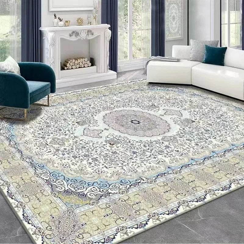 Tapis Persan Luxe VIKAMA – Style Bohème Ethnique, Élégant pour Salon & Chambre