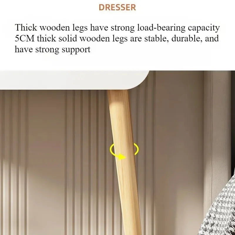 طاولة تزيين عصرية وبسيطة – طاولة مكياج صغيرة لغرفة النوم أو الاستوديو