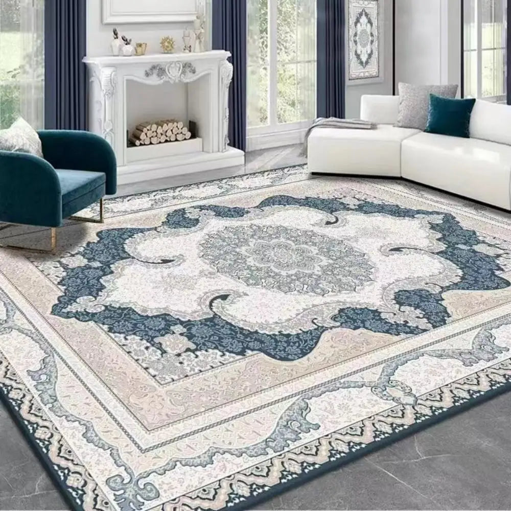Tapis Persan Luxe VIKAMA – Style Bohème Ethnique, Élégant pour Salon & Chambre