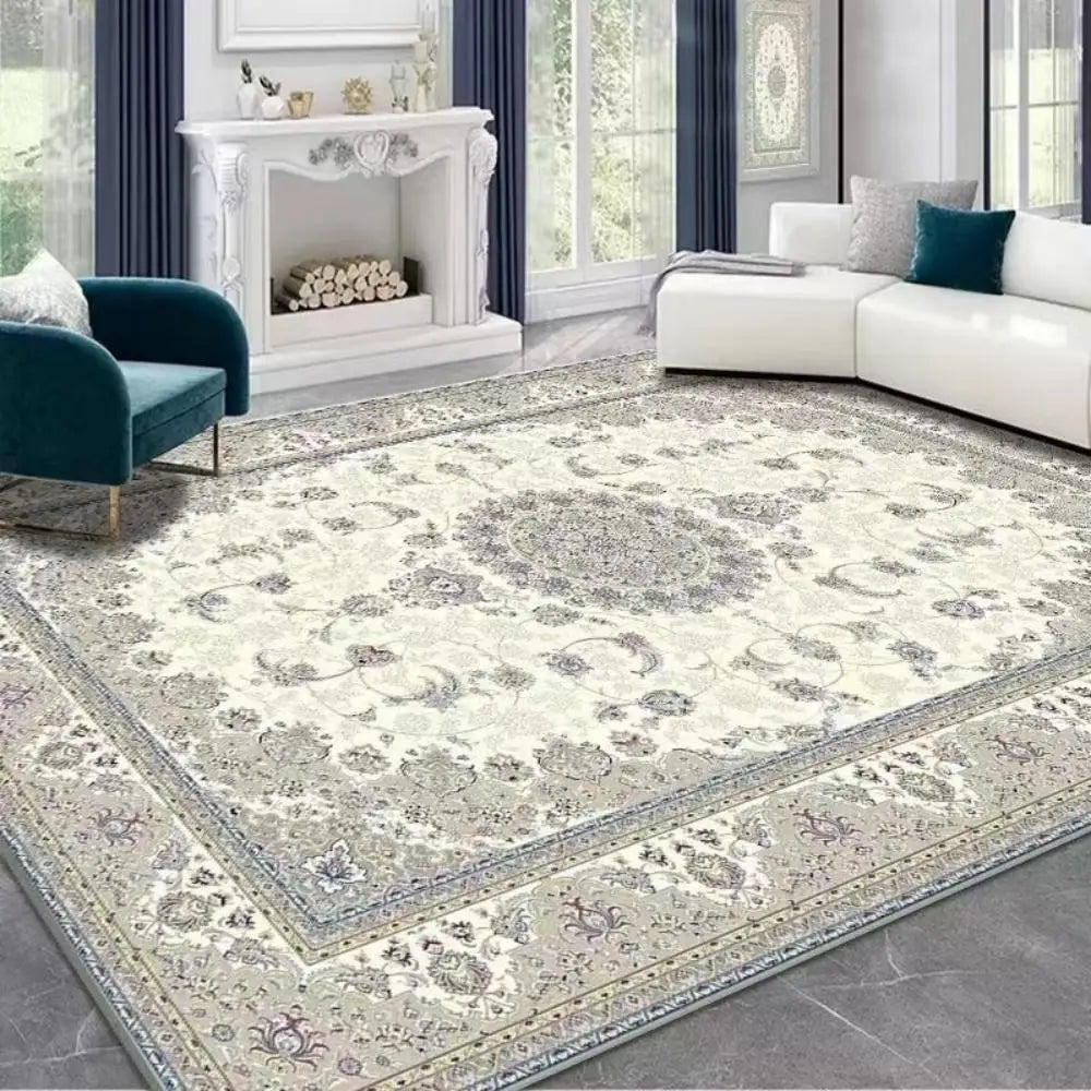 Tapis Persan Luxe VIKAMA – Style Bohème Ethnique, Élégant pour Salon & Chambre