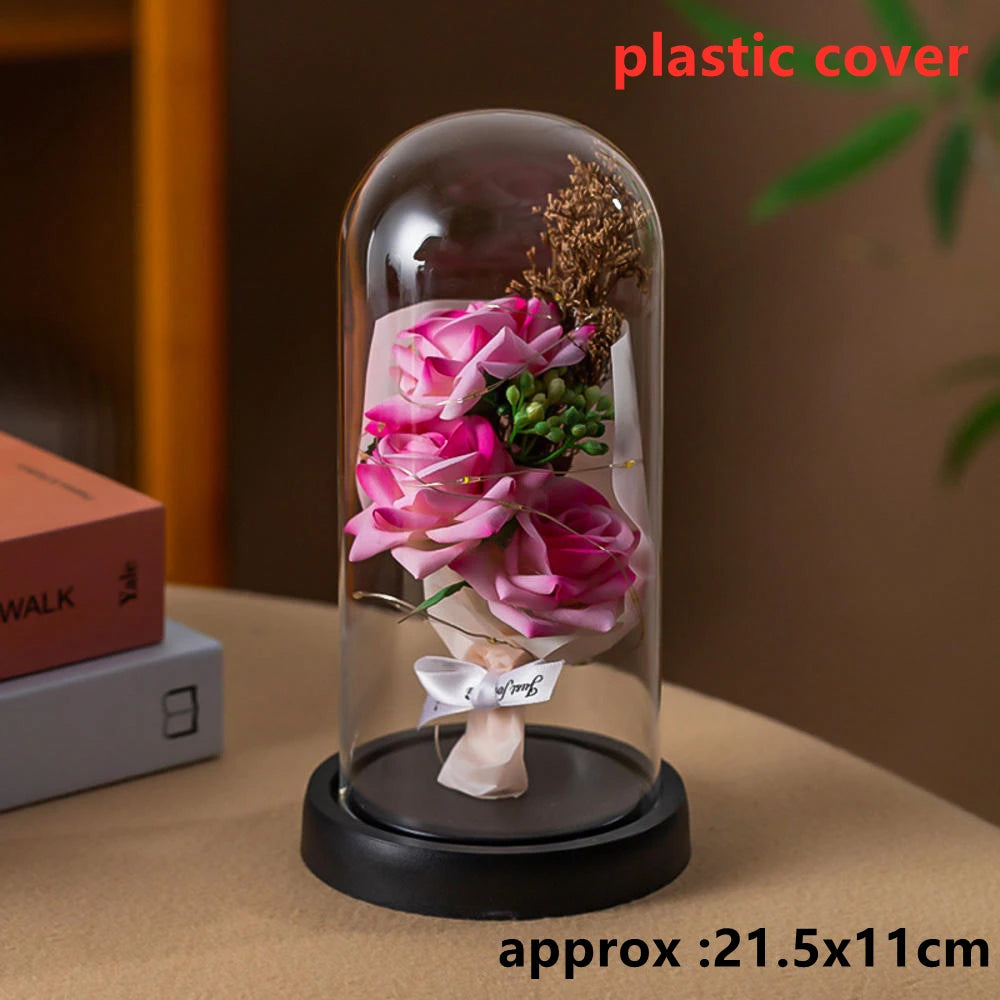 Rose LED Galaxy (1 Pièce) – Fleur Artificielle Élégante, Déco Mariage & Cadeau Saint-Valentin / Fête des Mères