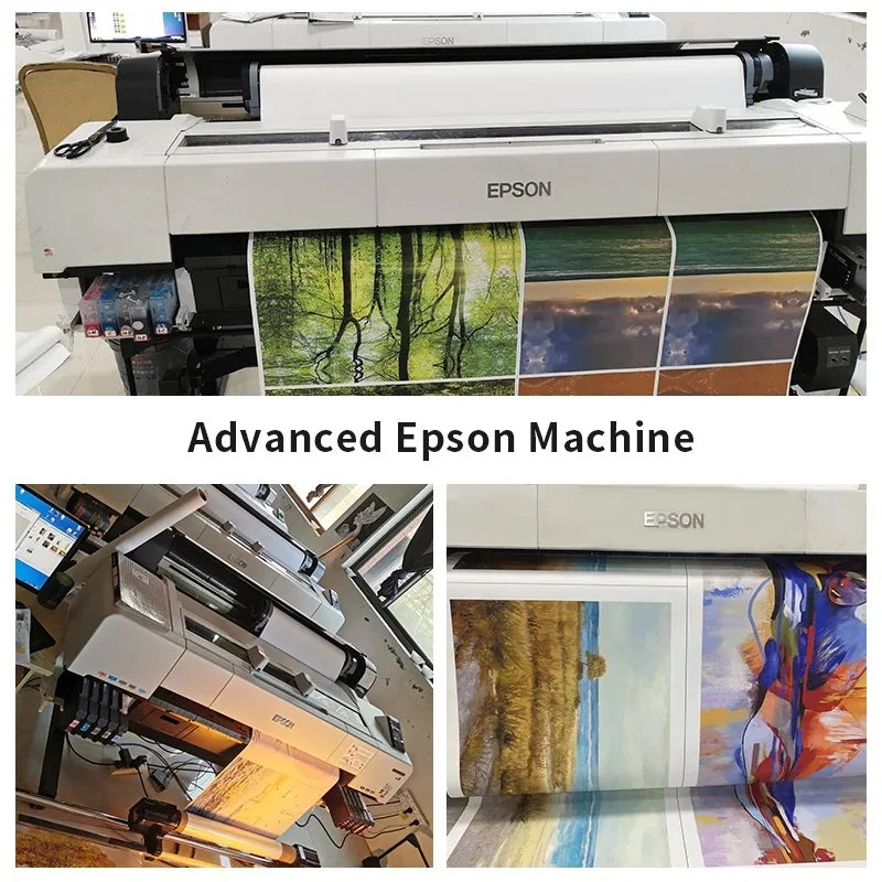 Affiche Murale Géométrique Abstraite Style Bauhaus – Illustration Moderne Orange avec Soleil et Vélo, Décoration Intérieure