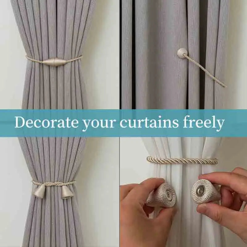 Conical Magnetic Curtain Tieback – Elegant European Style and Powerful Hold