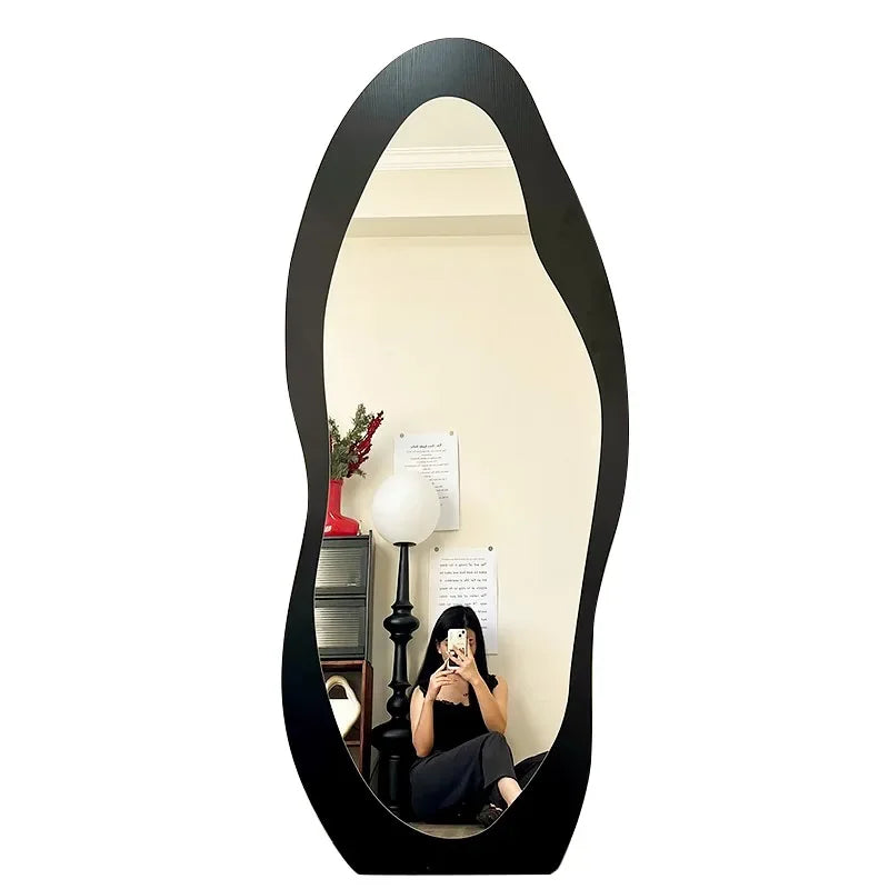 Miroir sur Pied et Mural en Bois de Mangue – Grande Taille, Pleine Longueur, Style Vintage pour Chambre et Salon