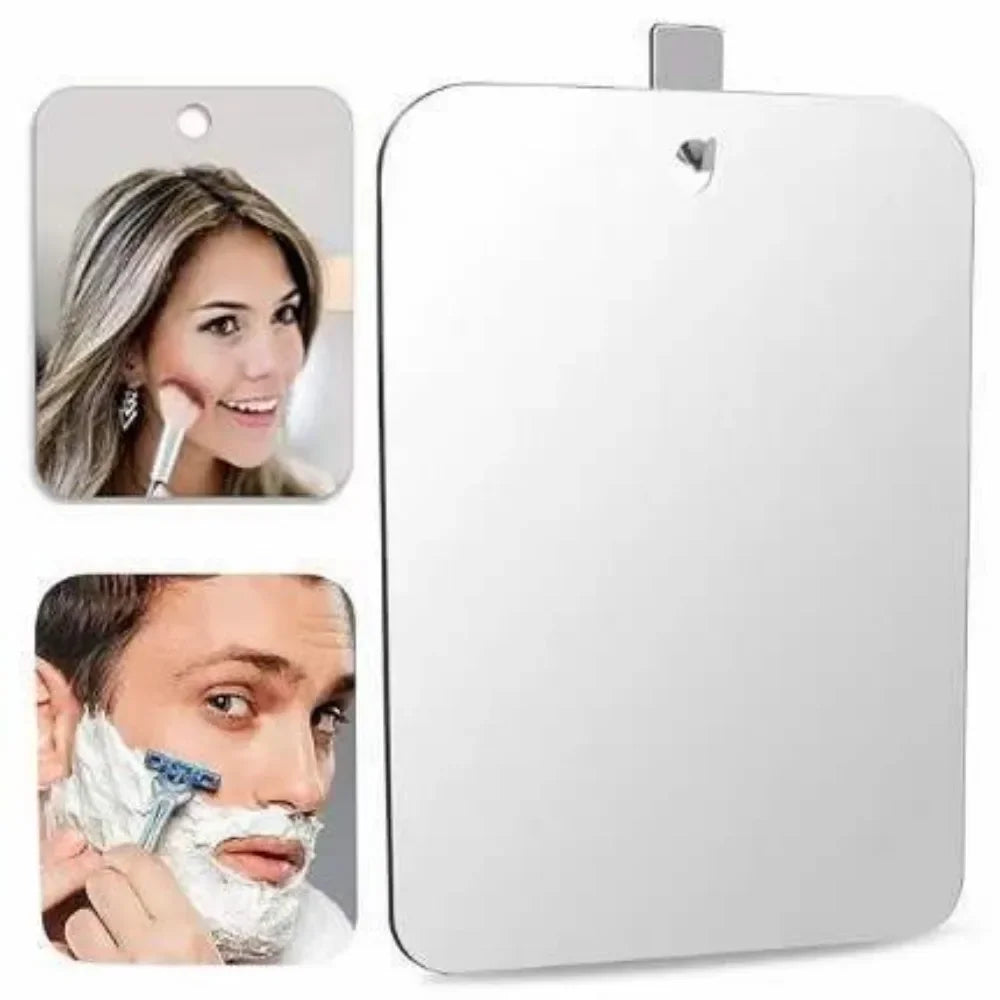 Miroir Acrylique Portable avec Ventouse – Salle de Bain, Rasage et Maquillage