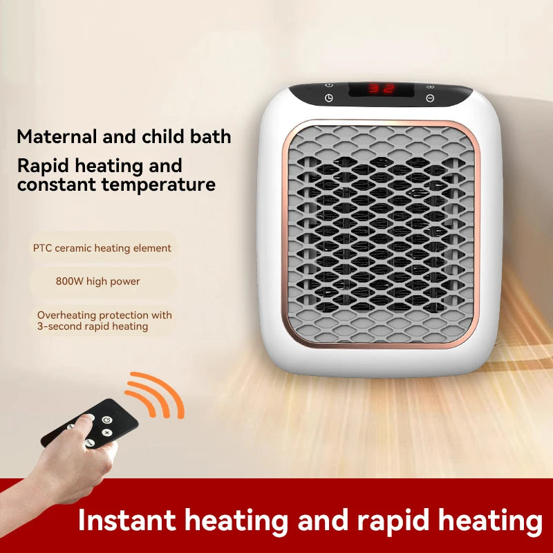 Chauffage Électrique Mural 1200 W – Chauffage Rapide PTC avec Télécommande & Minuterie