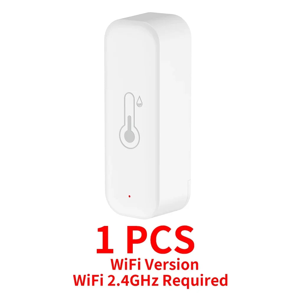 Capteur Intelligent Température & Humidité Tuya WiFi & Zigbee 3.0 – Thermomètre Hygromètre Connecté avec Alertes & Compatibilité Assistant Vocal